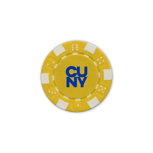 City University of NY Gold Game Chip-Primary Mark
