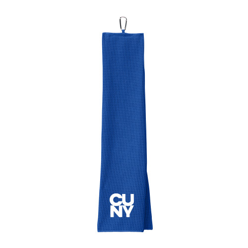 Royal Waffle Microfiber Golf Towel-Primary Mark
