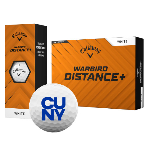 City University of NY Callaway Warbird Golf Balls 12/pkg-Primary Mark