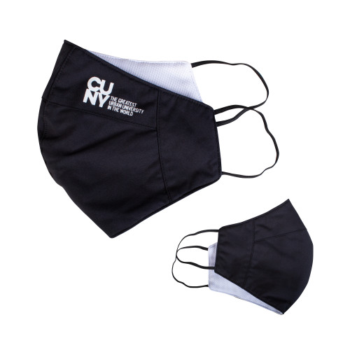 Black Three Layered Mask Facemask Logo-