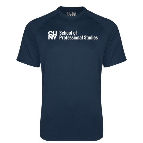 CUNY School of Prof Studies Under Armour Navy Tech Tee-CUNY SPS Two Line