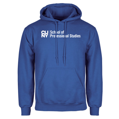 CUNY School of Prof Studies Royal Fleece Hoodie-CUNY SPS Two Line