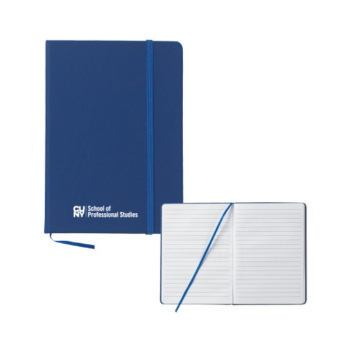 CUNY School of Prof Studies 5x7 Blue Hard Cover Journal-CUNY SPS Two Line