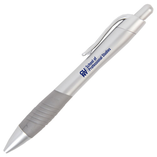 CUNY School of Prof Studies Metallic Mykonos Silver Pen-CUNY SPS Two Line