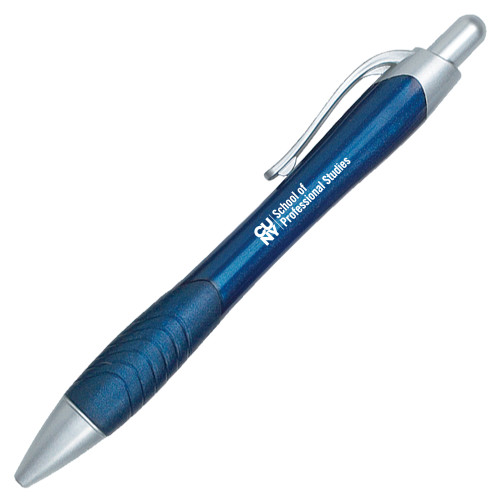 CUNY School of Prof Studies Metallic Mykonos Navy Pen-CUNY SPS Two Line