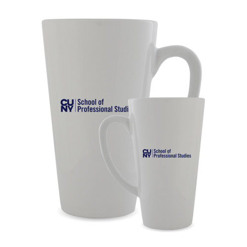 CUNY School of Prof Studies Full Color Latte Mug 17oz-CUNY SPS Two Line