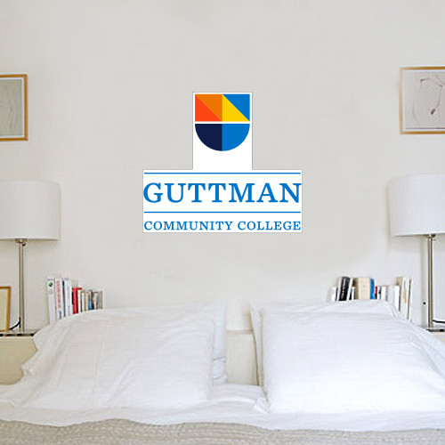 Community College 2 ft x 2 ft Fan WallSkinz-Guttman Community College w/ Shield
