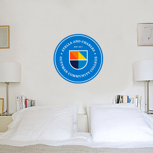 Community College 2 ft x 2 ft Fan WallSkinz-Circle Logo