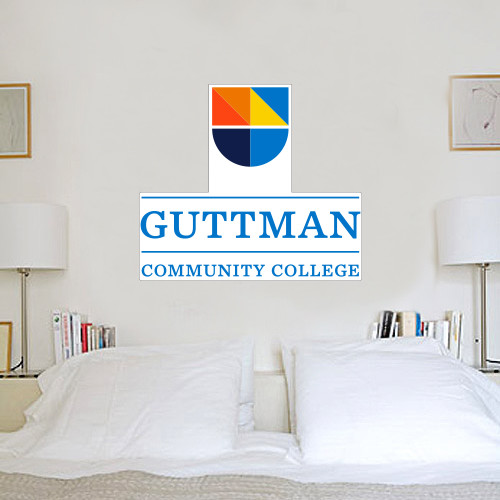 Community College 3 ft x 3 ft Fan WallSkinz-Guttman Community College w/ Shield