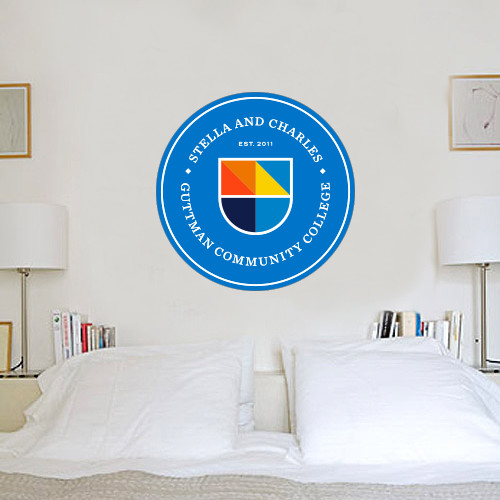 Community College 3 ft x 3 ft Fan WallSkinz-Circle Logo