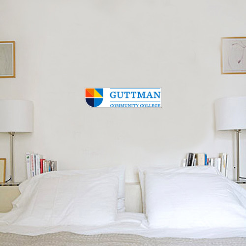 Community College 6 in x 1 ft Fan WallSkinz-Guttman Community College w/ Shield Flat