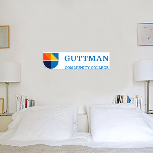 Community College 1 ft x 3 ft Fan WallSkinz-Guttman Community College w/ Shield Flat