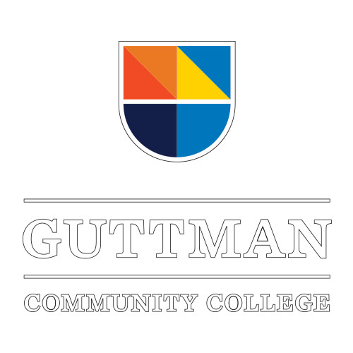 Community College Medium Decal-Guttman Community College w/ Shield