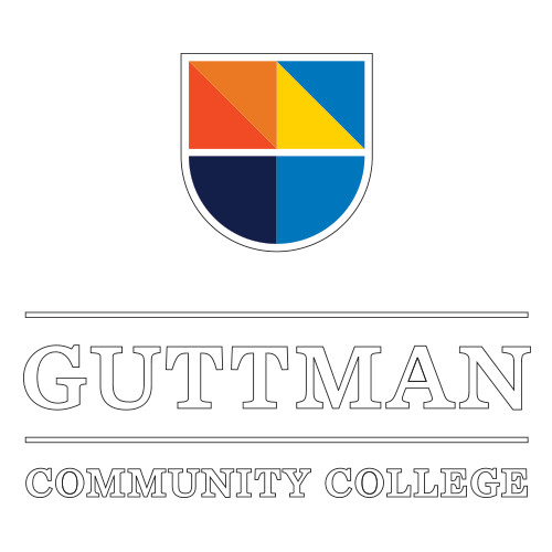 Community College Large Decal-Guttman Community College w/ Shield
