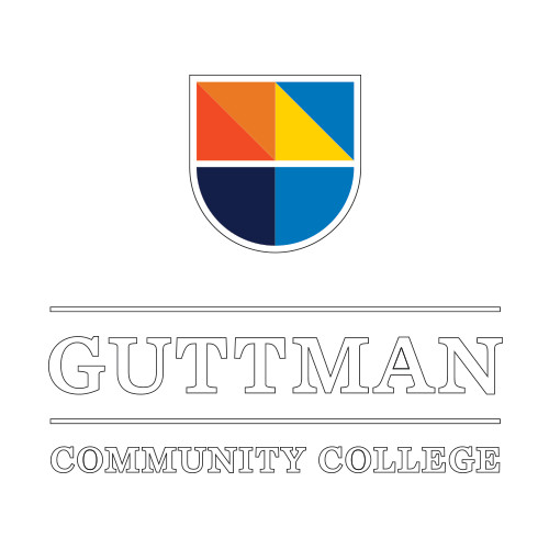 Community College Small Decal-Guttman Community College w/ Shield