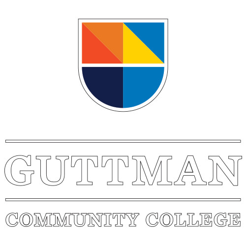 Community College Extra Large Decal-Guttman Community College w/ Shield