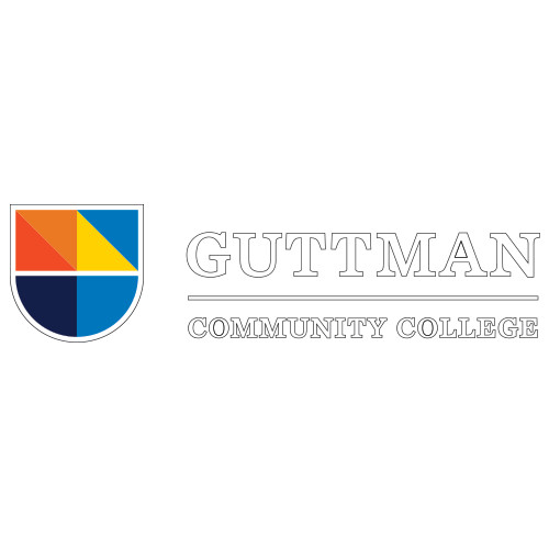 Community College Extra Large Decal-Guttman Community College w/ Shield Flat