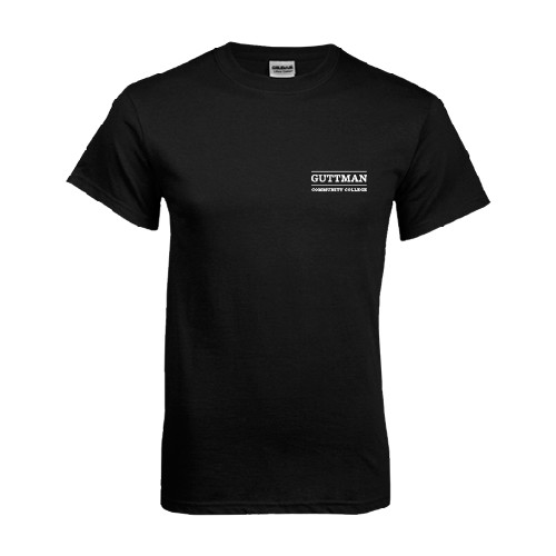 Community College Black T Shirt-Guttman Community College Word Mark