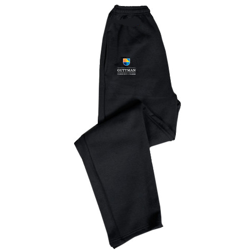 Community College Black Fleece Open Bottom Pant-Guttman Community College w/ Shield