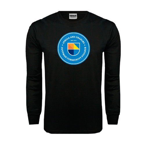 Community College Black Long Sleeve T Shirt-Circle Logo