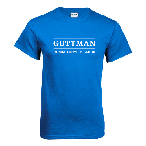 Community College Royal T Shirt-Guttman Community College Word Mark
