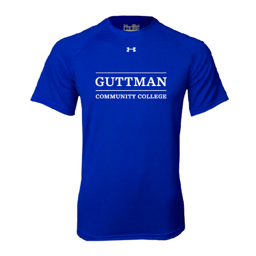 Community College Under Armour Royal Tech Tee-Guttman Community College Word Mark