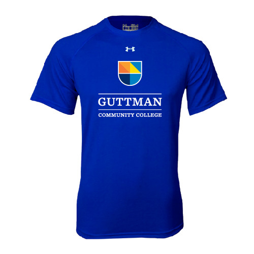 Community College Under Armour Royal Tech Tee-Guttman Community College w/ Shield