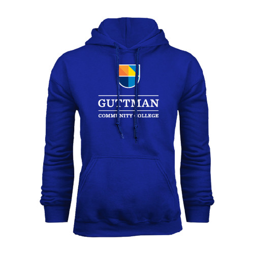 Community College Royal Fleece Hoodie-Guttman Community College w/ Shield