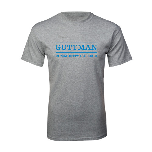Community College Grey T Shirt-Guttman Community College Word Mark