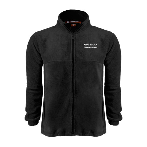 Community College Black Fleece Full Zip Jacket-Guttman Community College Word Mark