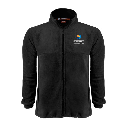 Community College Black Fleece Full Zip Jacket-Guttman Community College w/ Shield