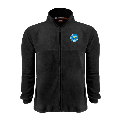 Community College Black Fleece Full Zip Jacket-Circle Logo