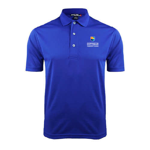 Community College Royal Dry Mesh Polo-Guttman Community College w/ Shield