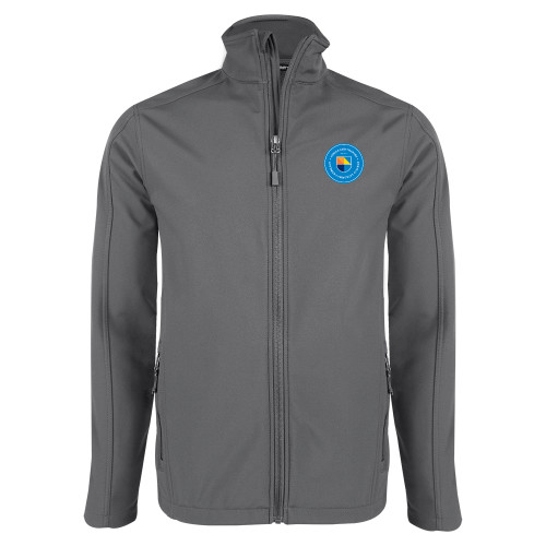 Community College Charcoal Softshell Jacket-Circle Logo