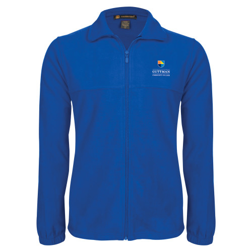 Community College Royal Fleece Full Zip Jacket-Guttman Community College w/ Shield