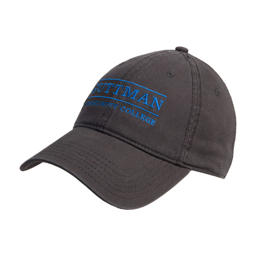 Community College Charcoal Unstructured Adjustable Low Profile Hat-Guttman Community College Word Mark