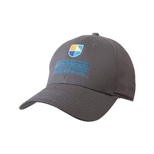 Community College Charcoal Structured Adjustable Pro Style Hat-Guttman Community College w/ Shield