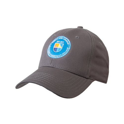 Community College Charcoal Structured Adjustable Pro Style Hat-Circle Logo