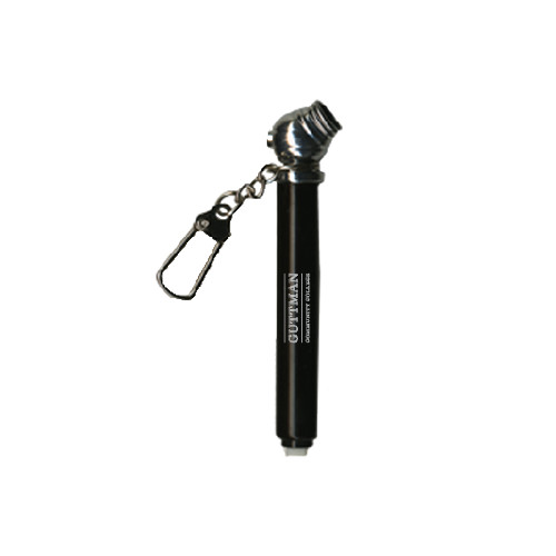 Community College Mini Black Tire Gauge/Keychain-Guttman Community College Word Mark Engrave