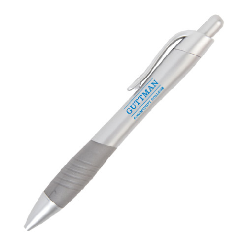 Community College Metallic Mykonos Silver Pen-Guttman Community College Word Mark