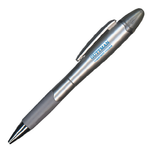 Community College Silver/Silver Blossom Pen/Highlighter-Guttman Community College Word Mark