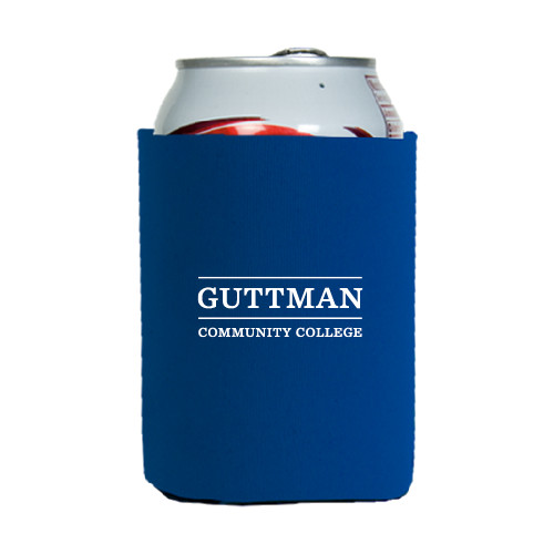 Community College Neoprene Royal Can Holder-Guttman Community College Word Mark
