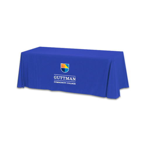 Community College Royal 6 foot Table Throw-Guttman Community College w/ Shield