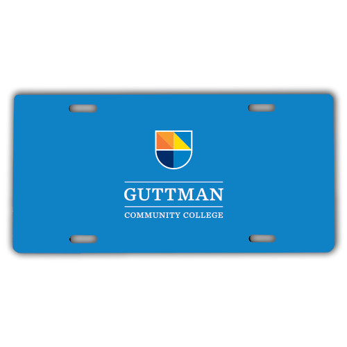 Community College License Plate-Guttman Community College w/ Shield