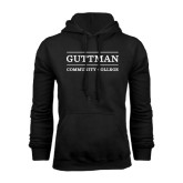 Guttman Community College Youth Black Fleece Hoodie Circle Logo