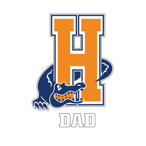 Dad Decal-Dad, 6 inches tall
