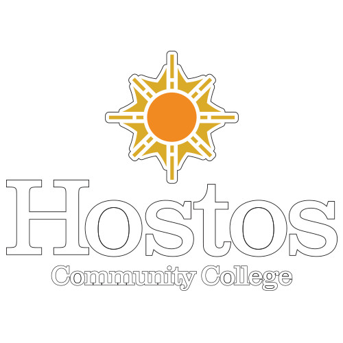 Community College Extra Large Decal-Hostos Community College w/Sun Stacked, 18 inches wide