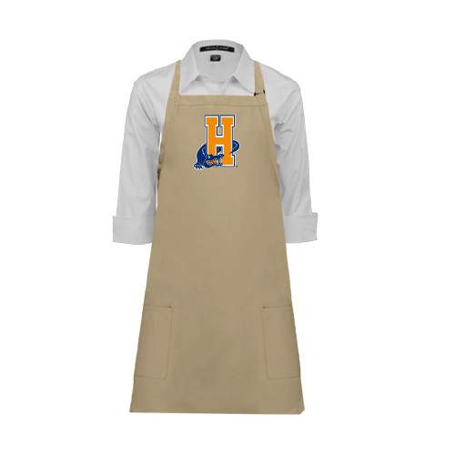 Community College Full Length Khaki Apron-Hostos H w/Alligator