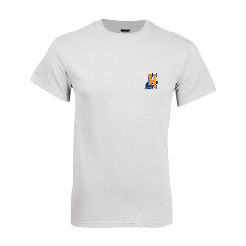 Community College White T Shirt-Hostos H w/Alligator