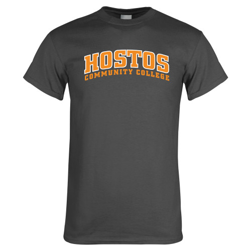 Community College Charcoal T Shirt-Hostos Community College Arch